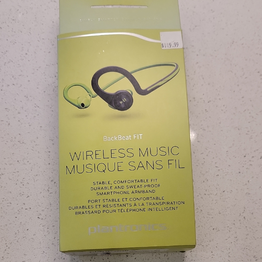 Plantronics BackBeat FIT Wireless Headphones - Lime Green